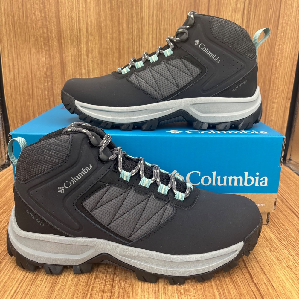 Columbia Transverse Hike Waterproof Women 9 Black Sage Leaf New Hiking Boots NEW